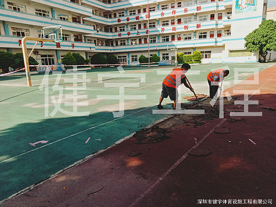 惠州惠阳区向阳中英文小学操场+球场+跑道改造工程开工了